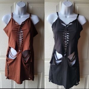 Current Mood Spellbound Braided Weaved Dresses With Sleeves Bundle Of 2 Size XL